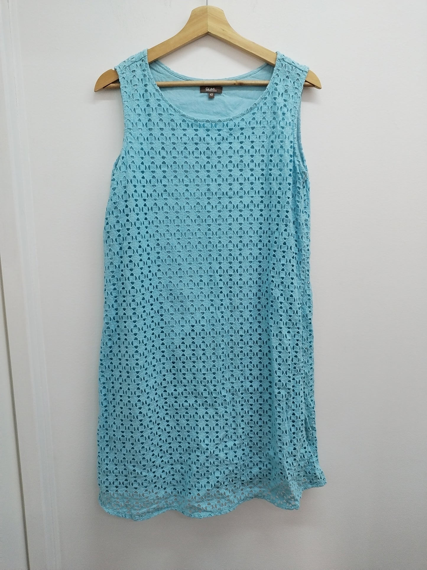 Robe sans manche Grain de Malice bleue claire Taille 42