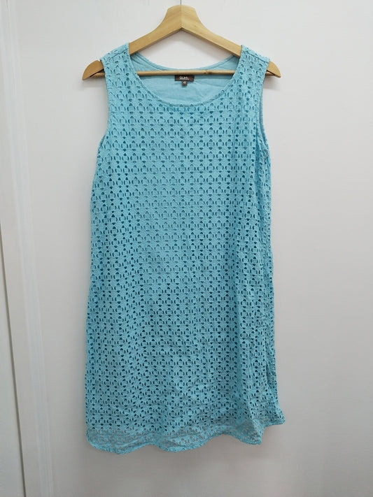 Robe sans manche Grain de Malice bleue claire Taille 42
