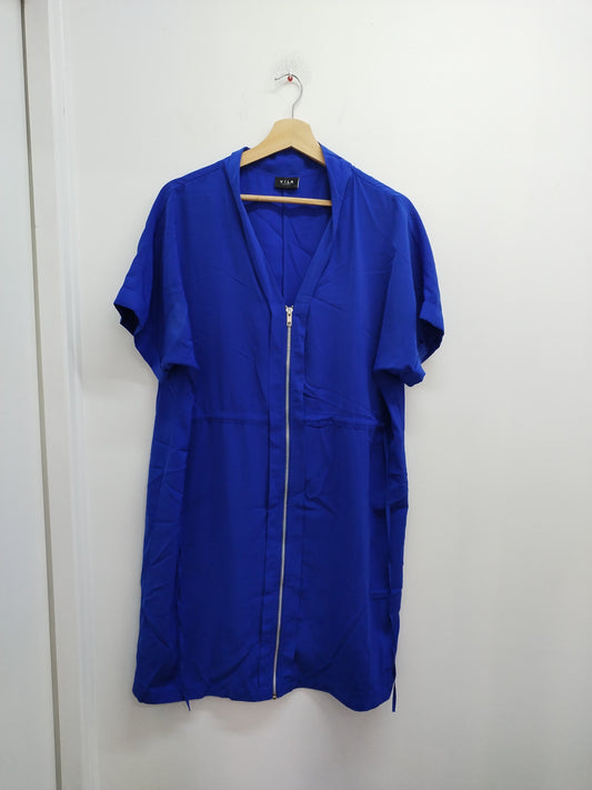 Robe manches courtes Villa bleue Taille L