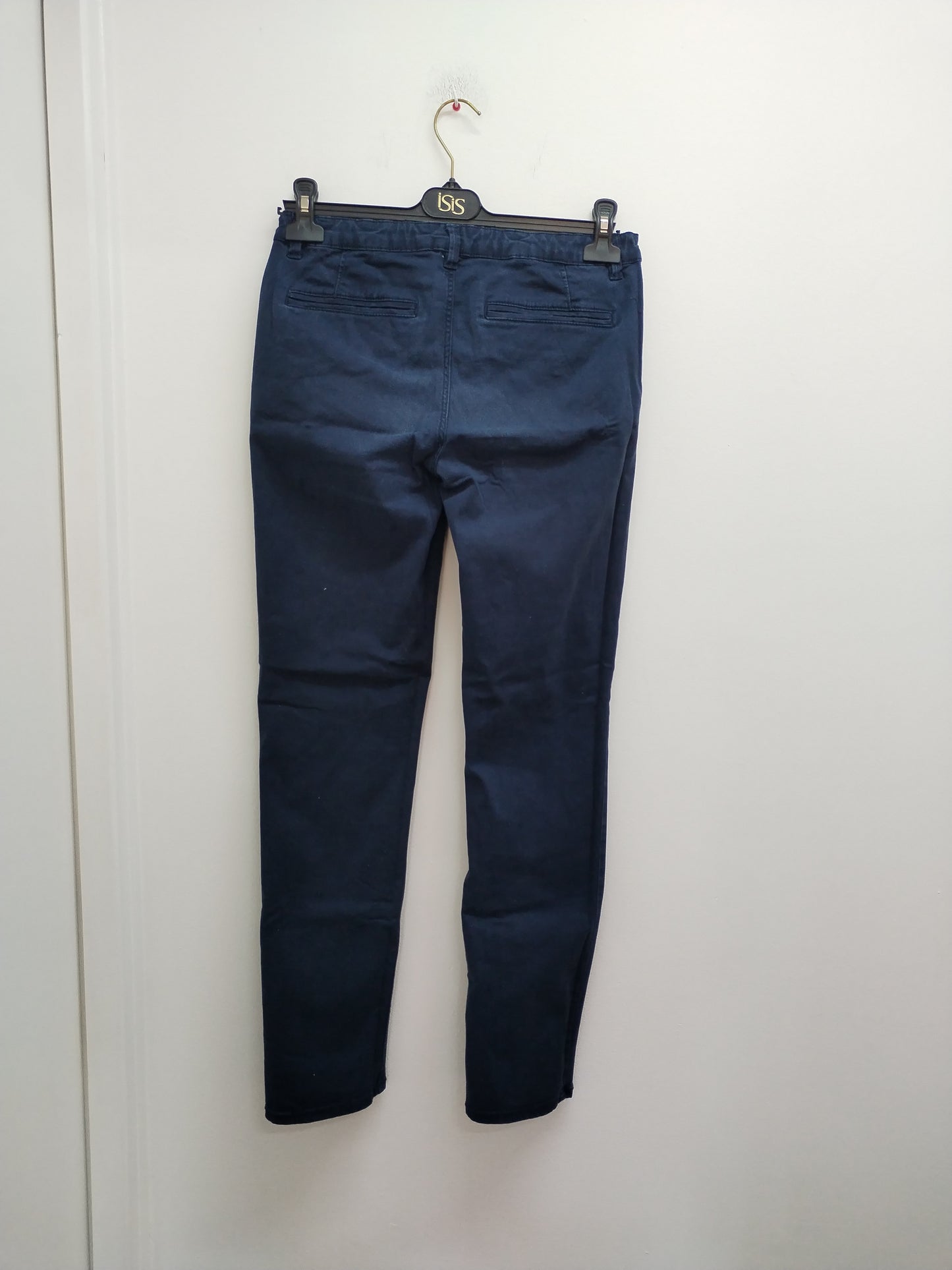 Pantalon chino Kiabi bleu marine Taille 14 Ans