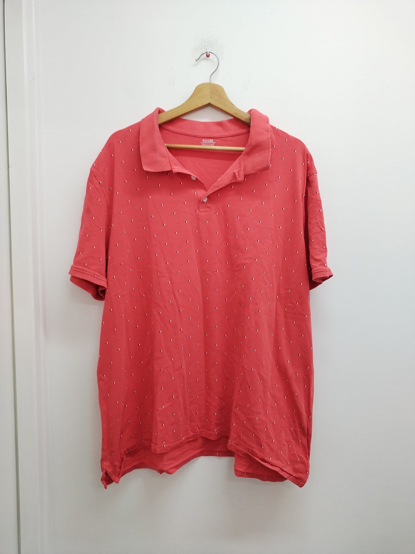 Polo Kiabi corail à motifs Taille XXL