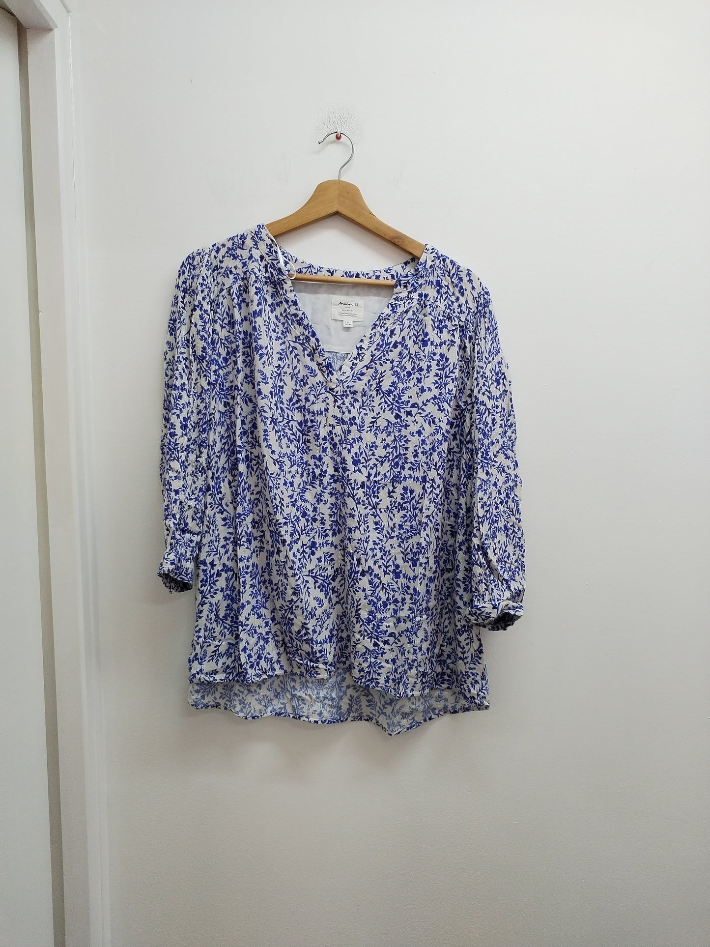 Tunique manches 3/4 Maison 123 blanche fleurie Taille 42