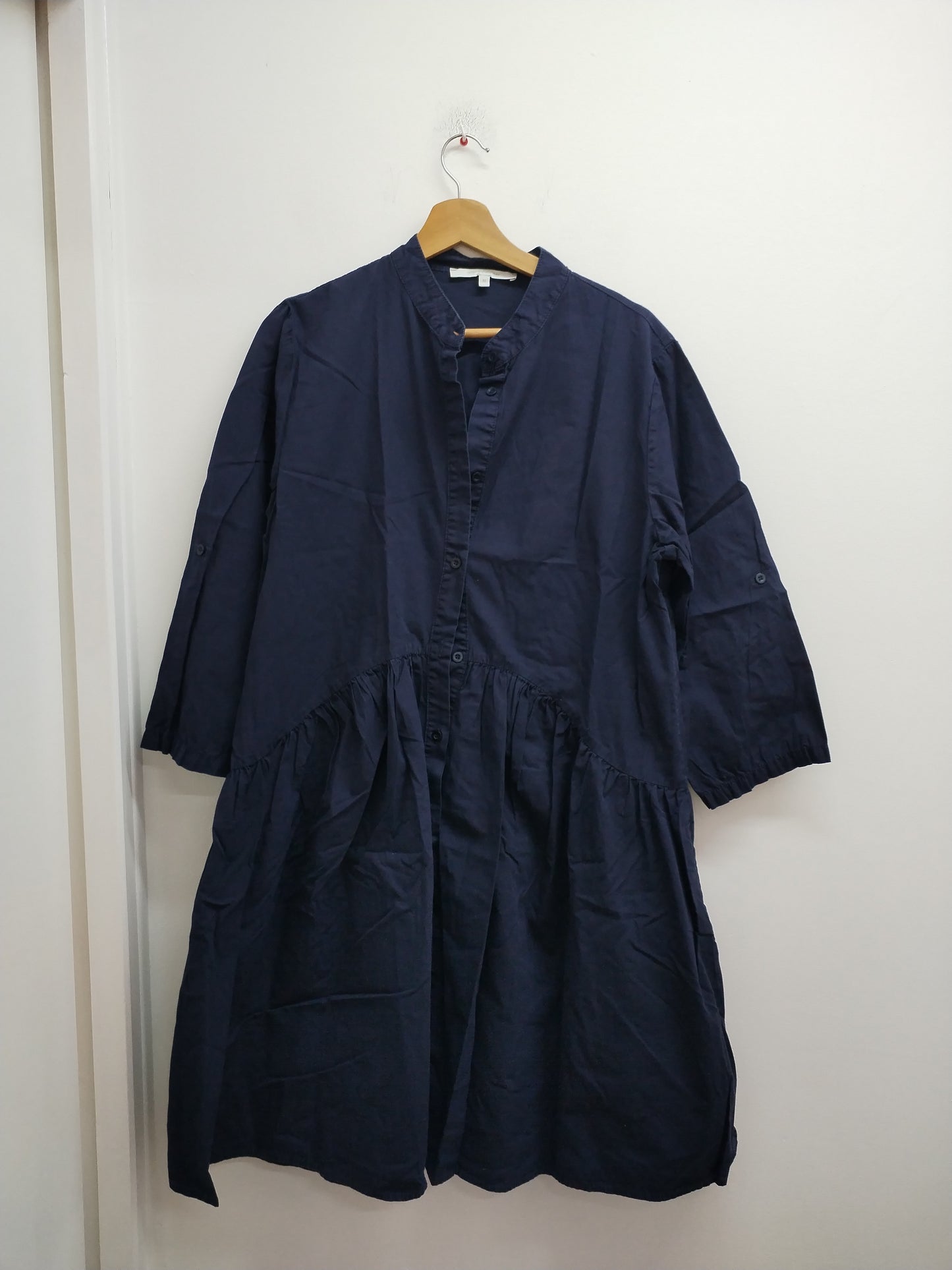 Robe manches 3/4 La Fée maraboutée bleue marine Taille 44