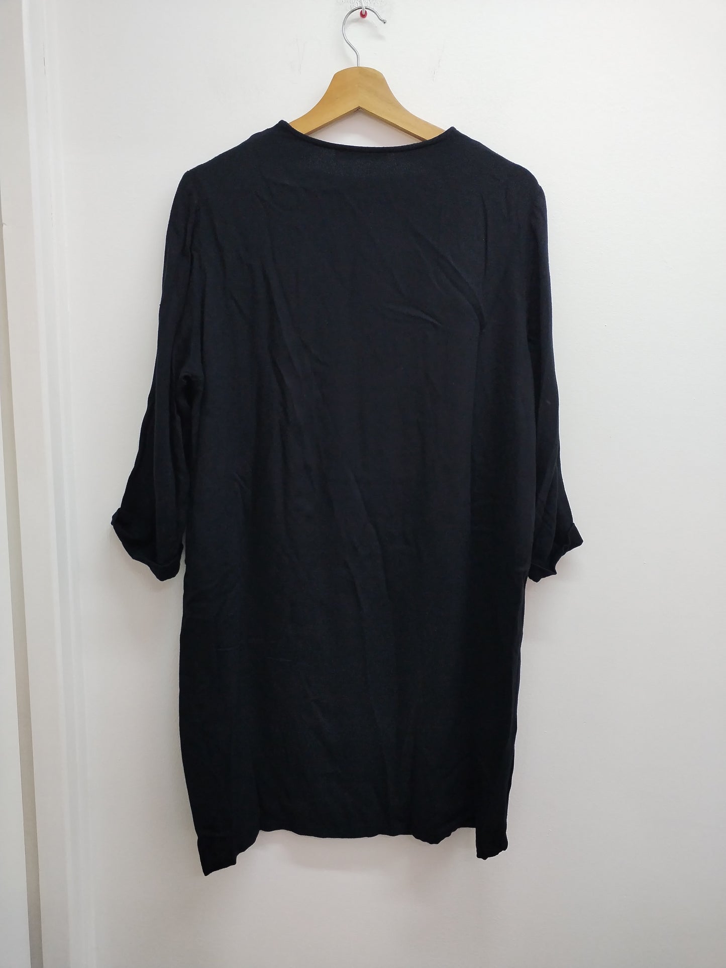 Robe manches 3/4 Color Block noire Taille XL