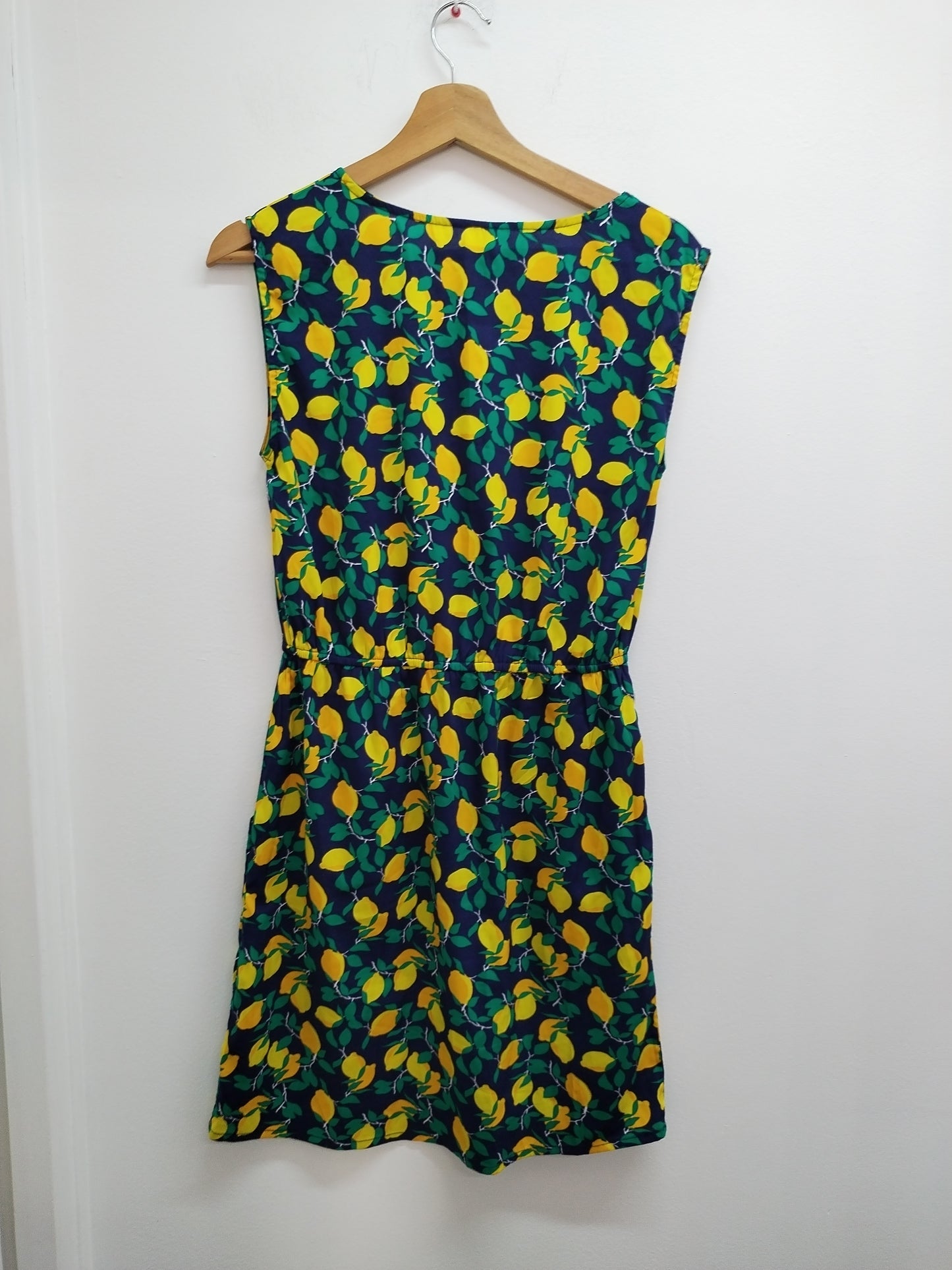 Robe sans manches marine à motifs citrons Taille S