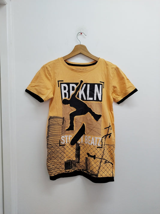 T-shirt Chapter Young orange avec impression Taille 12/14 Ans