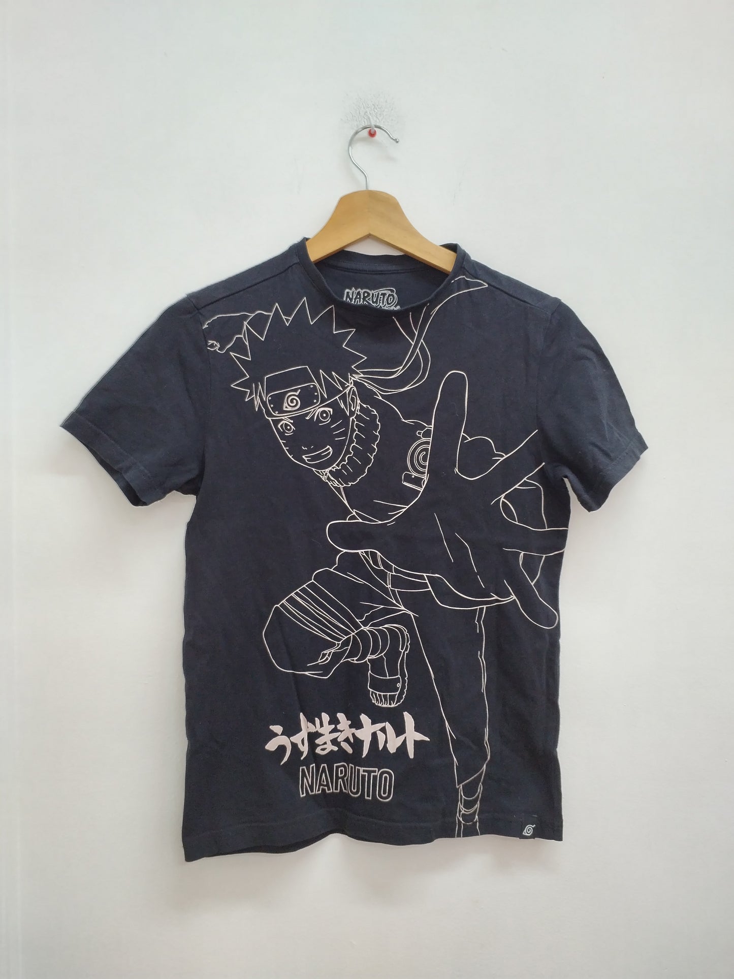 T-shirt Naruto noir avec impression Taille 12 Ans