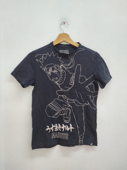 T-shirt Naruto noir avec impression Taille 12 Ans