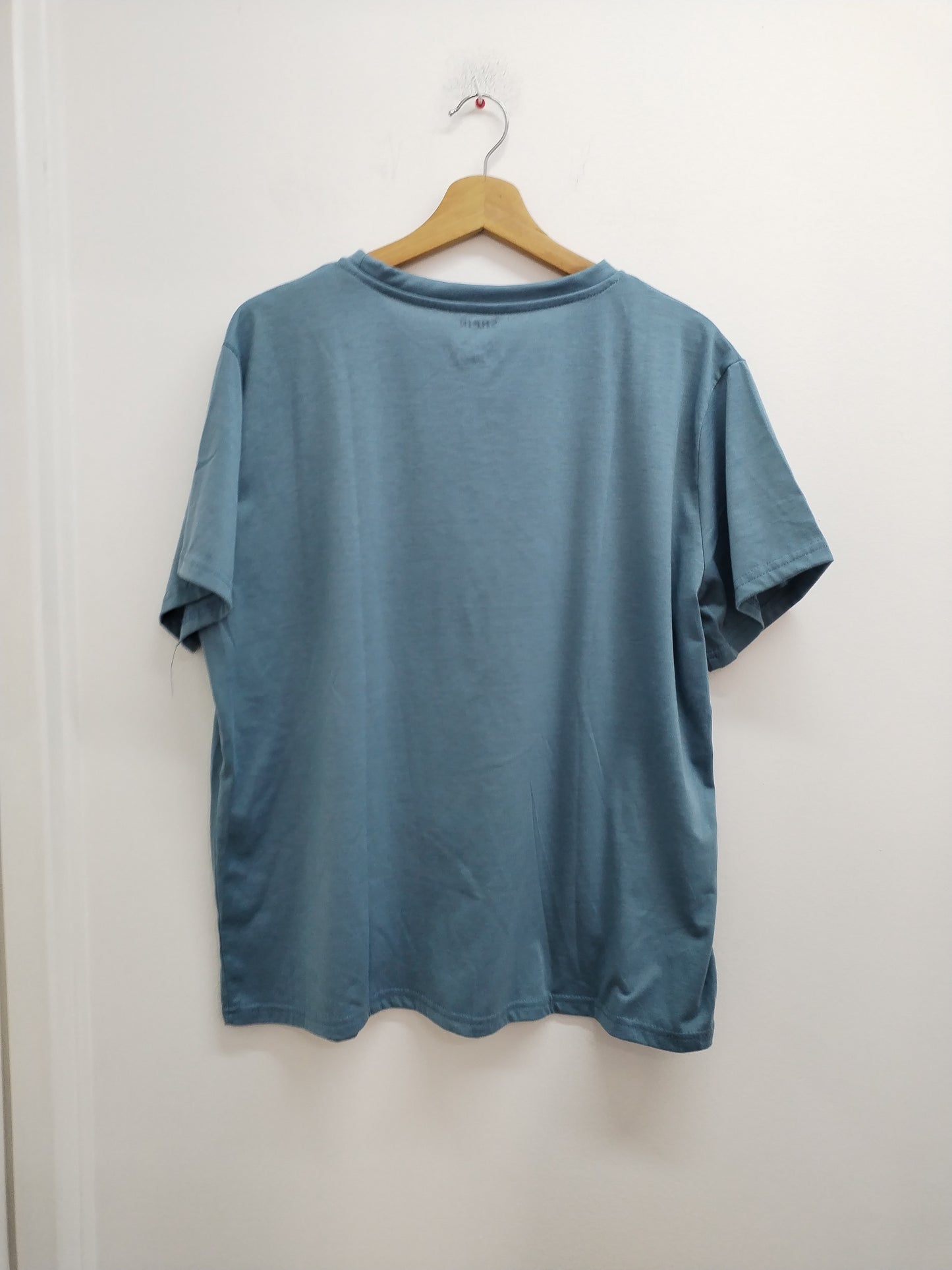 T-shirt Shein bleu avec impression Taille XXL