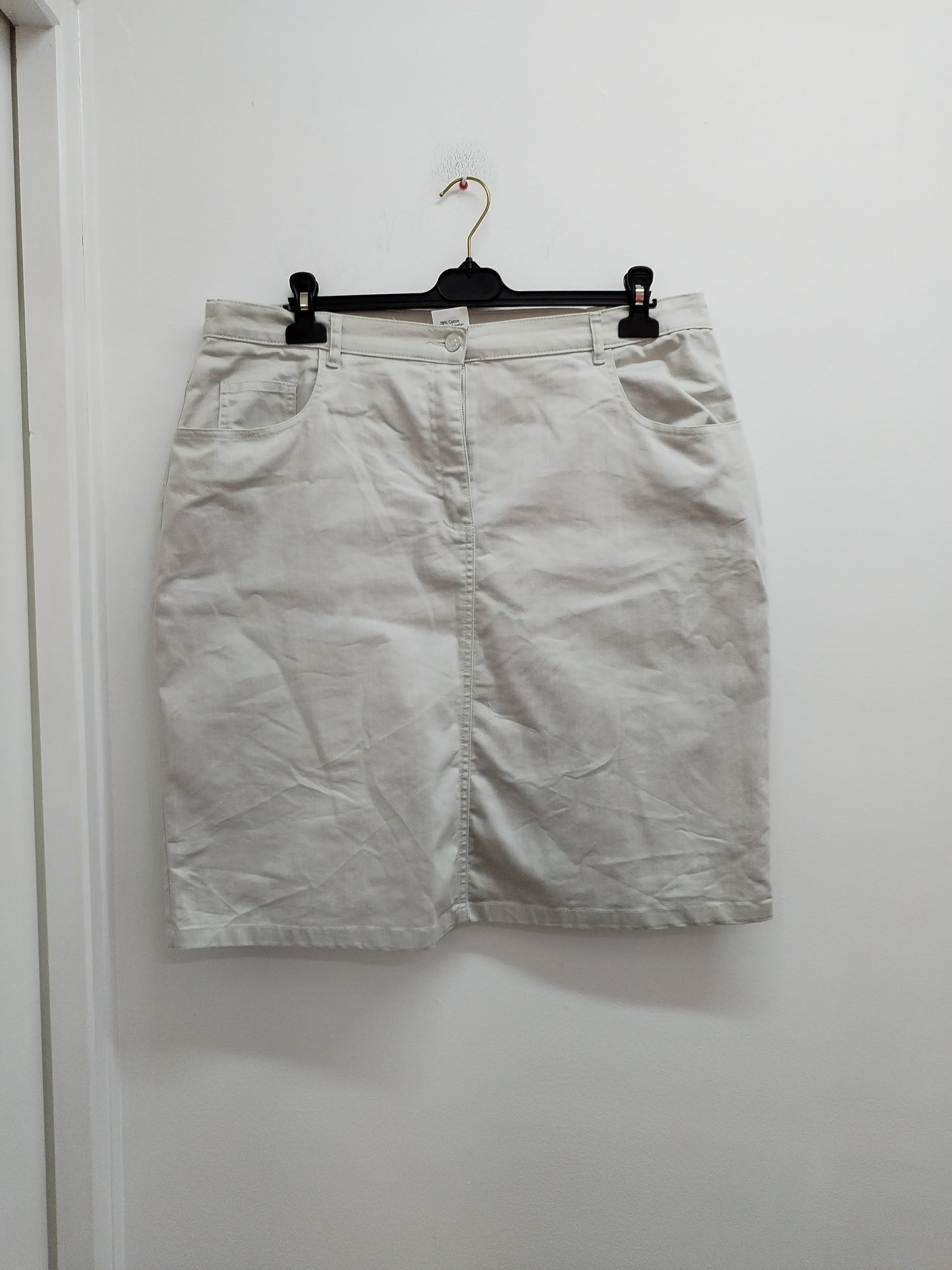 Jupe en jeans Damart beige Taille 50