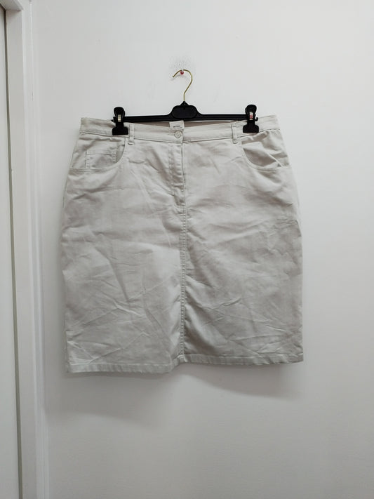 Jupe en jeans Damart beige Taille 50