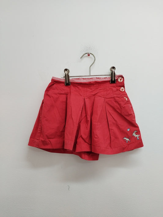 Jupe short Sergent Major rouge Taille 6 Ans