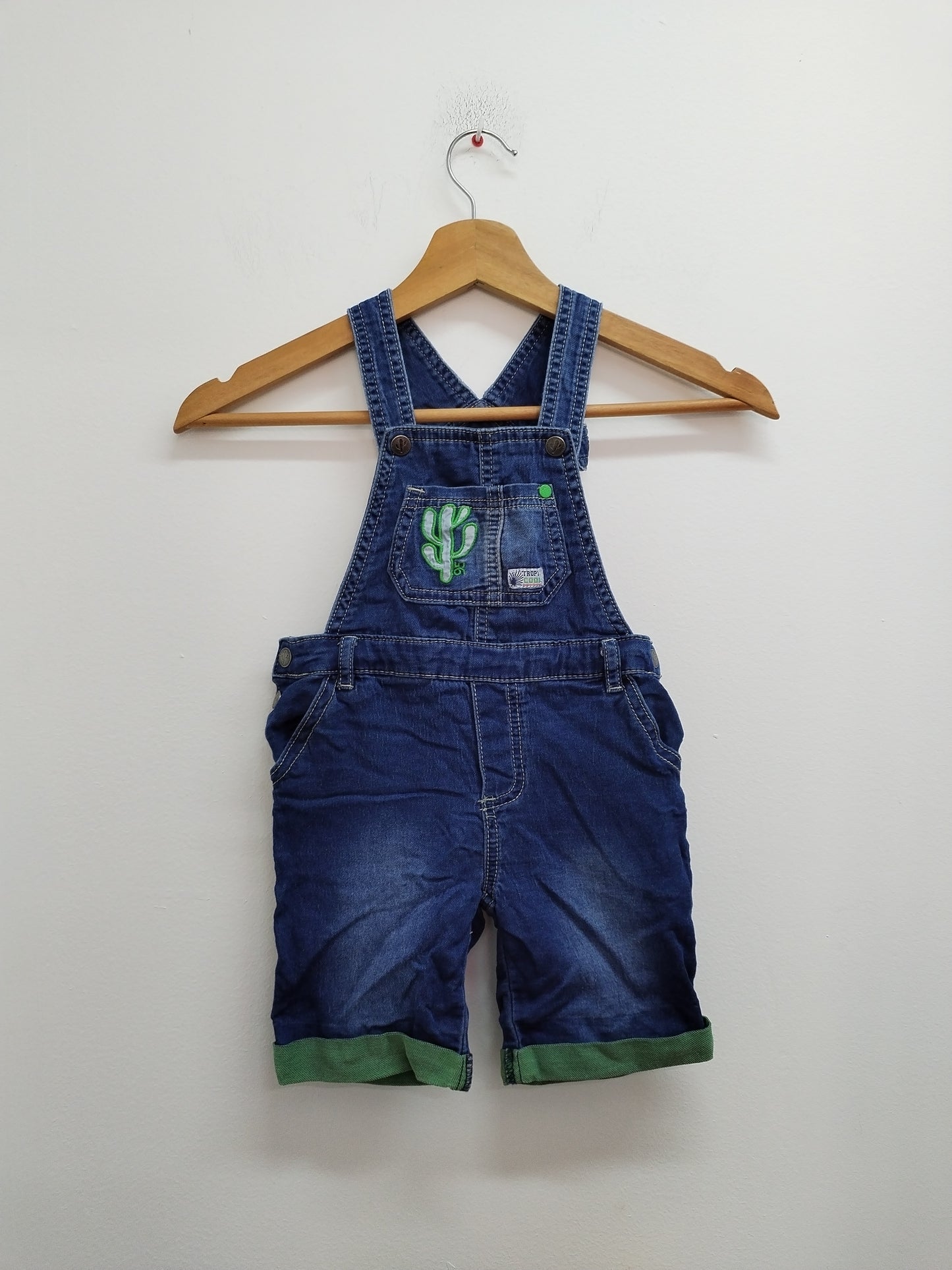 Salopette short en jeans Orchestra bleue Taille 4 Ans