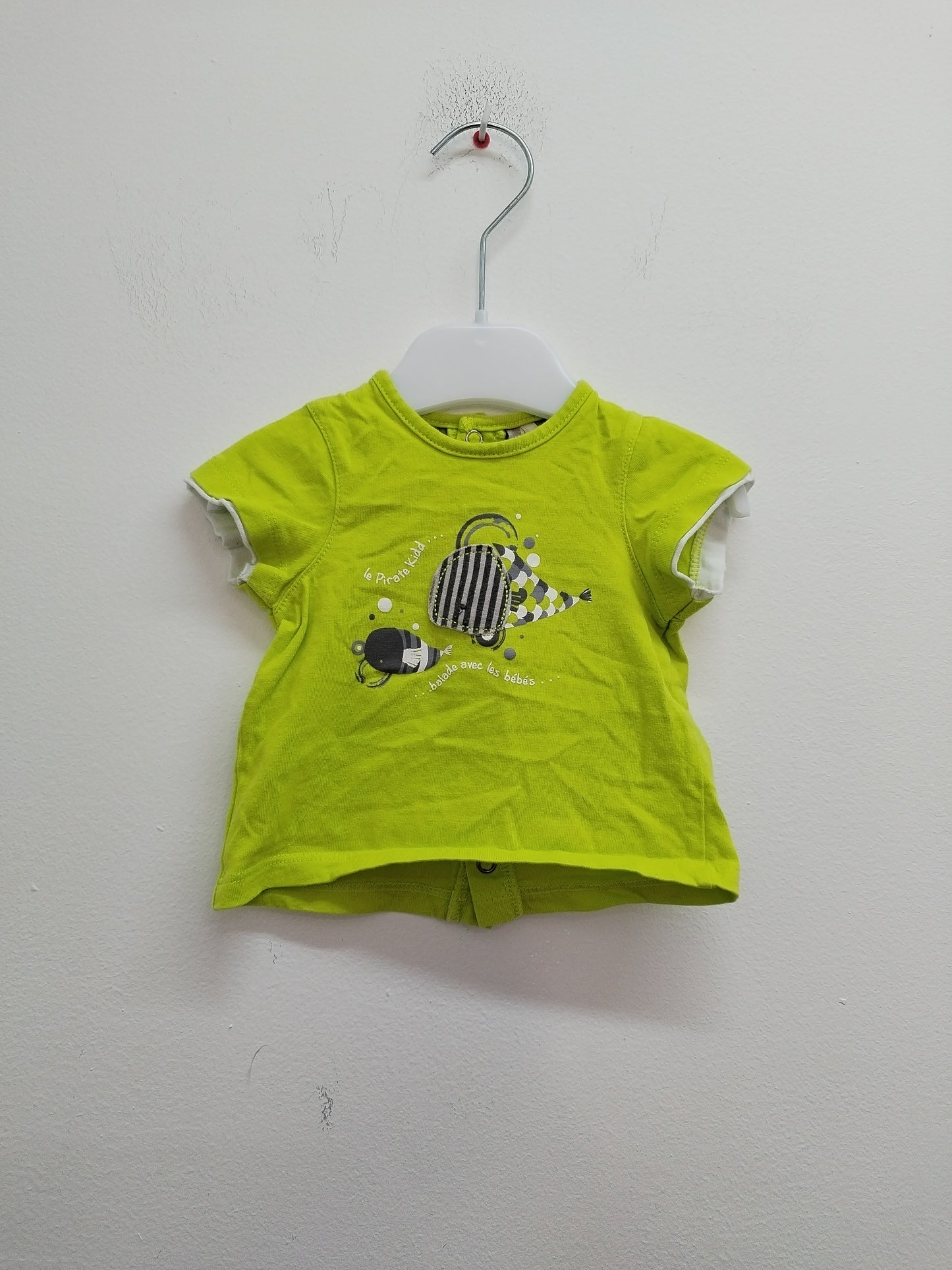 T-shirt Orchestra vert avec impression Taille 1 Mois