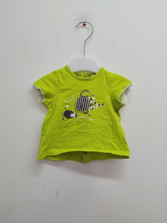 T-shirt Orchestra vert avec impression Taille 1 Mois