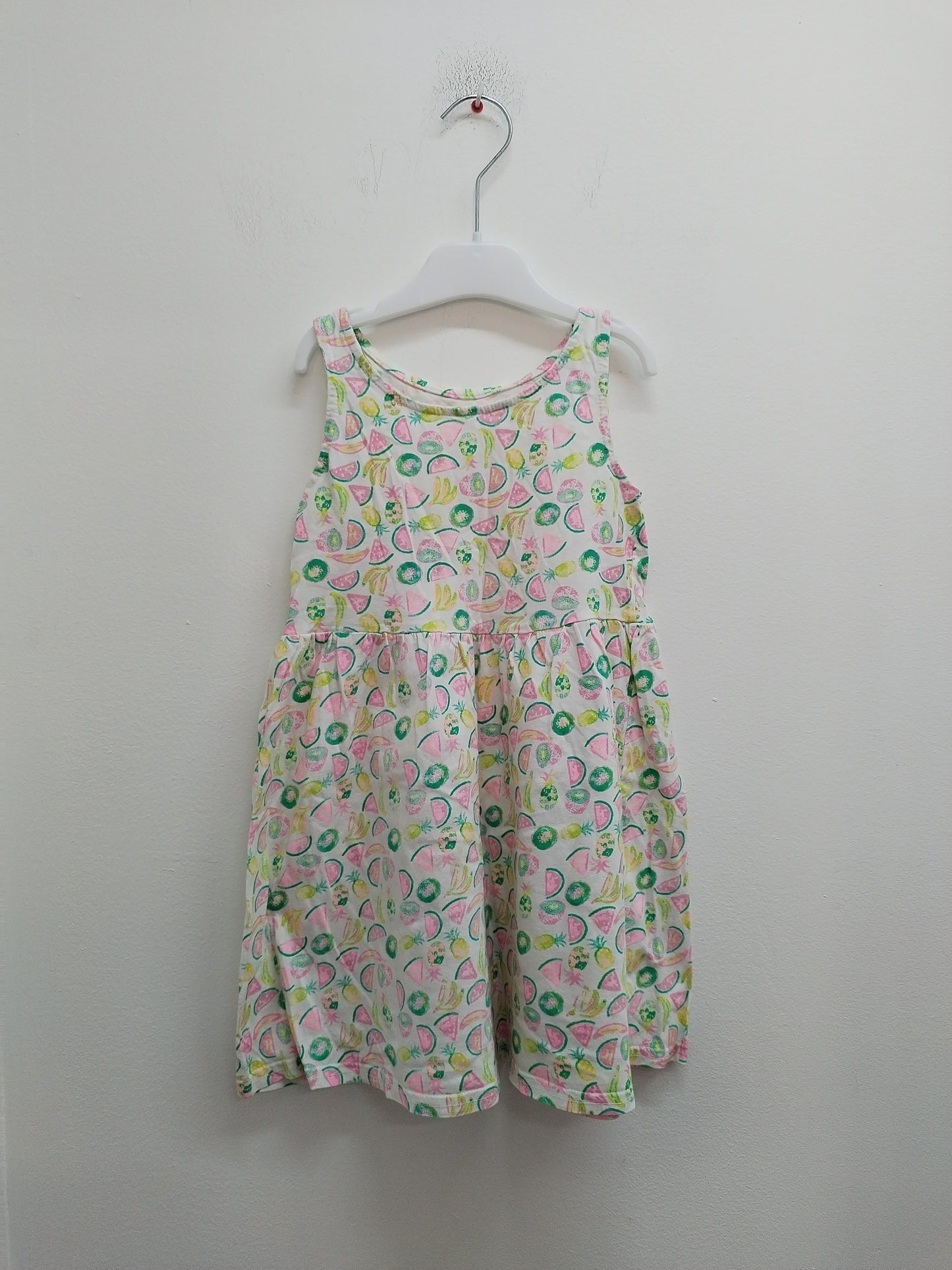 Robe sans manche Young Dimension blanche à motifs Taille 5/6 Ans