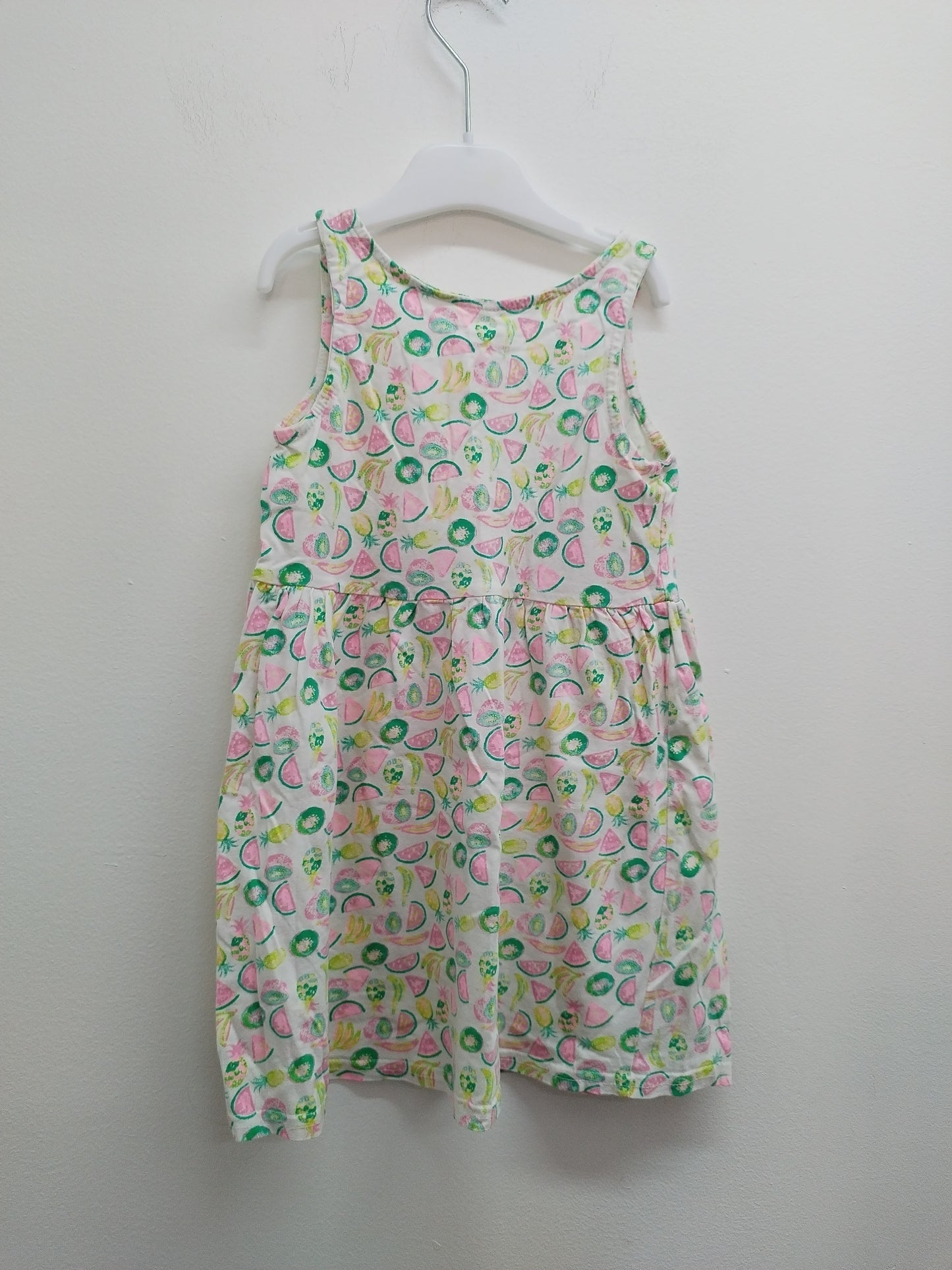 Robe sans manche Young Dimension blanche à motifs Taille 5/6 Ans