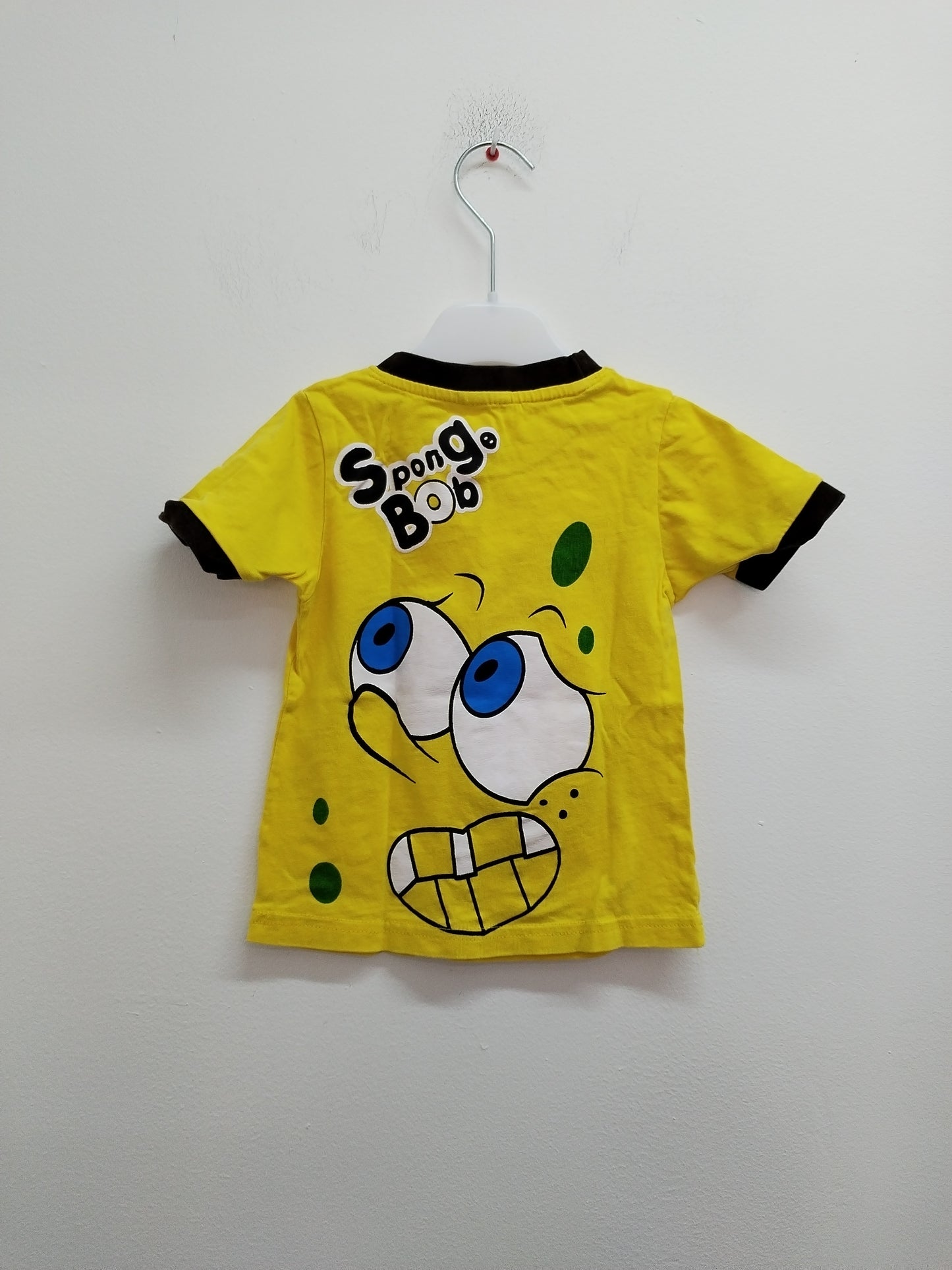 T-shirt Bob l'Eponge jaune avec impression Taille 4 Ans