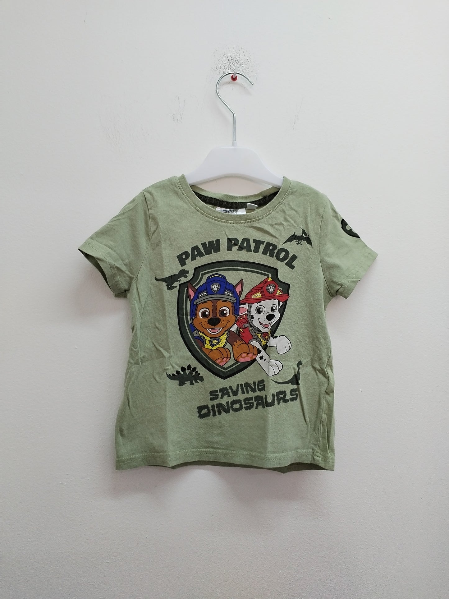 T-shirt Pat Patrouille kaki avec impression Taille 4 Ans