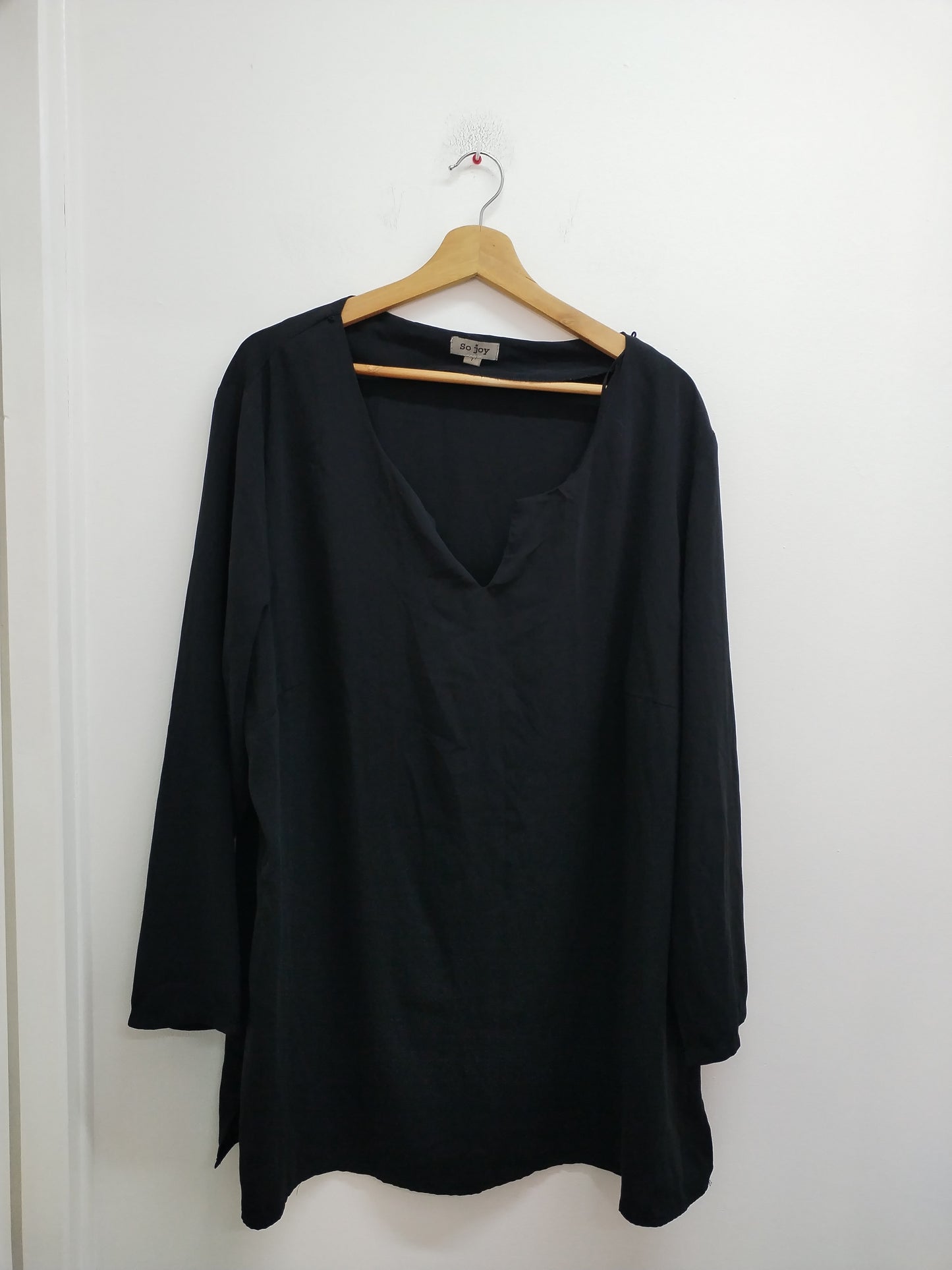 Tunique manches longues So Joy noire Taille 3XL