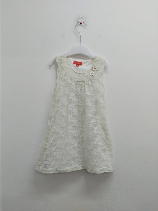 Robe sans manche Tissaia avec dentelle Taille 4 Ans