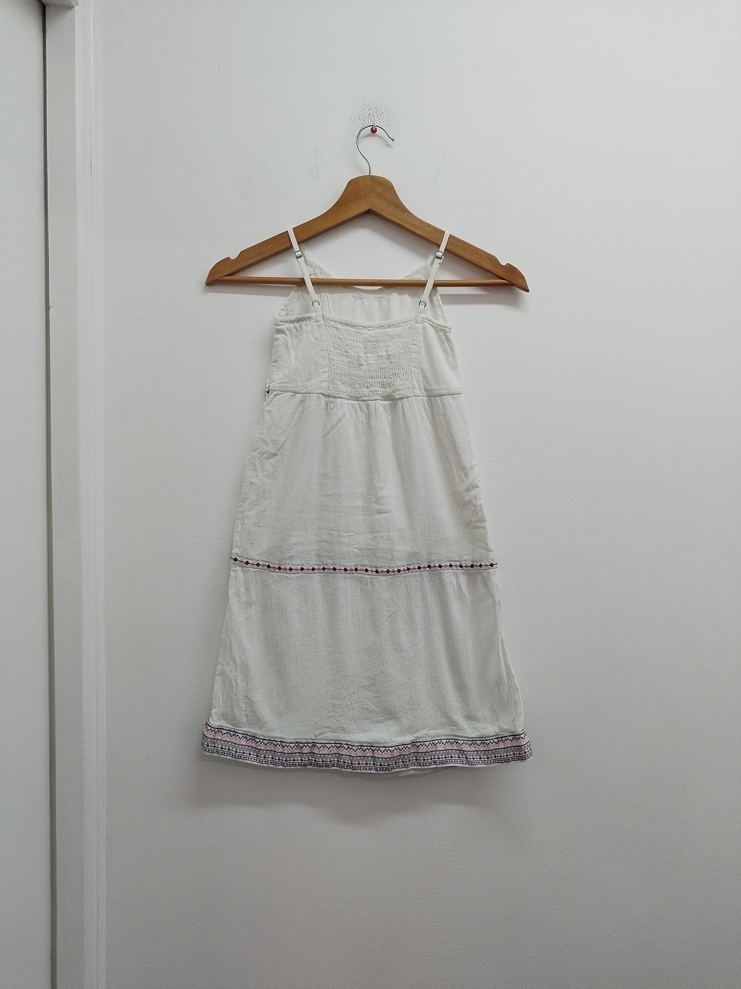 Robe à bretelles Lupilu blanche Taille 3/4 Ans