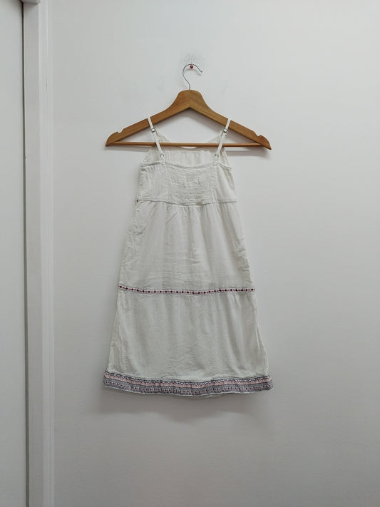 Robe à bretelles Lupilu blanche Taille 3/4 Ans