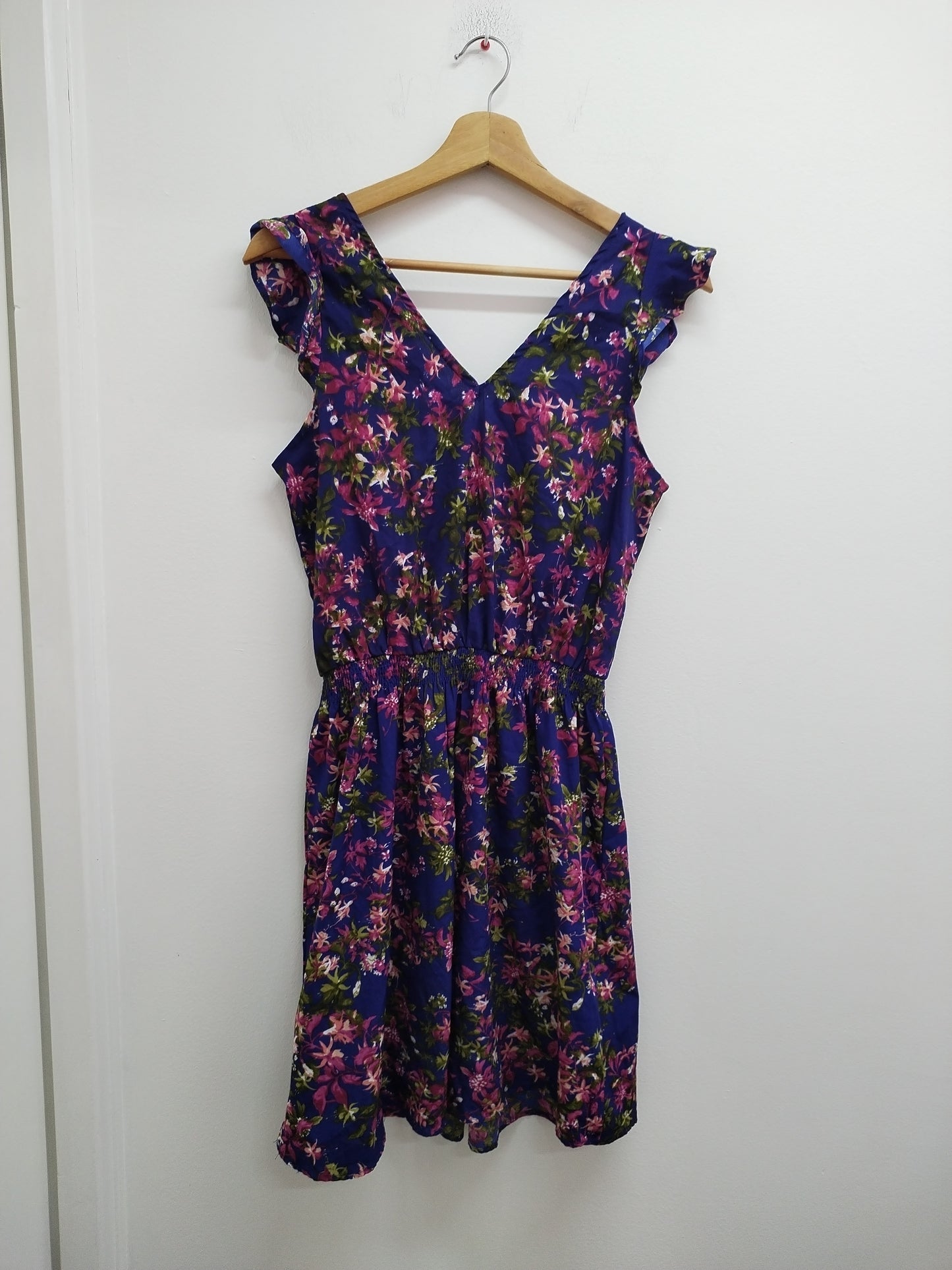 Robe sans manches Mim marine fleurie Taille 36