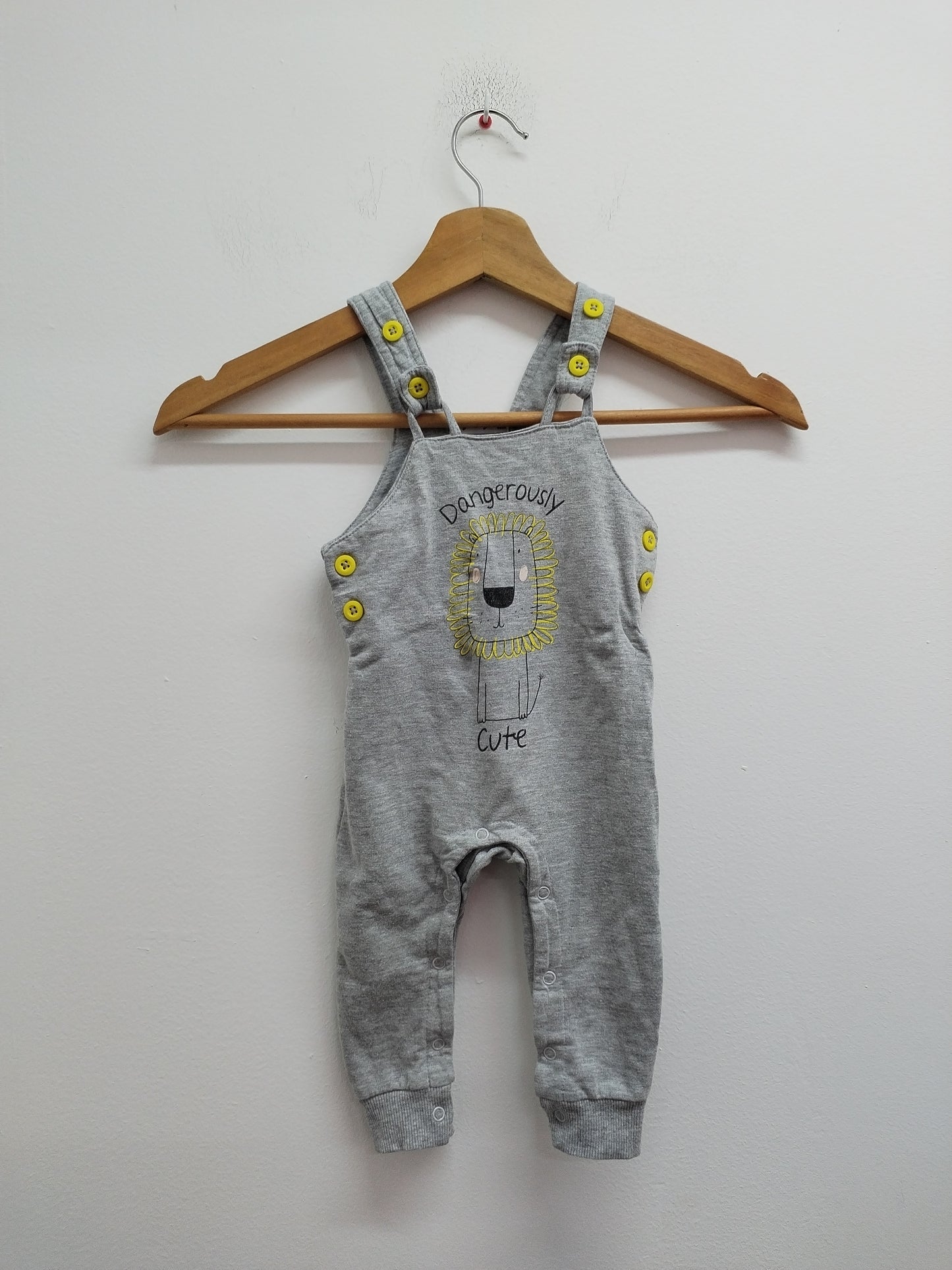 Salopette Bougli Boulga grise avec impression Taille 6 Mois