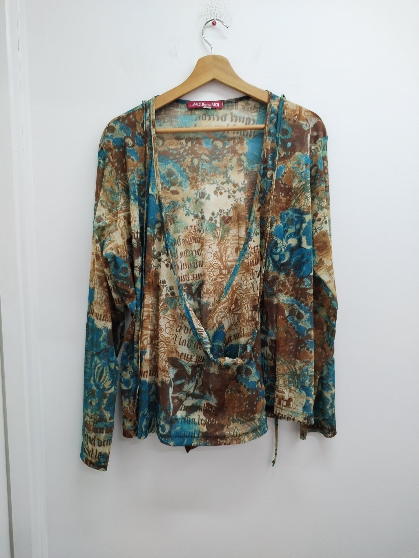 Tunique transparente cache-coeur Une Mode Pour Moi imprimée Taille 50