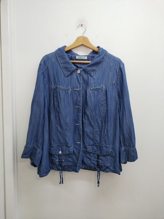 Veste légère manches 3/4 Christine Laure bleue Taille 52