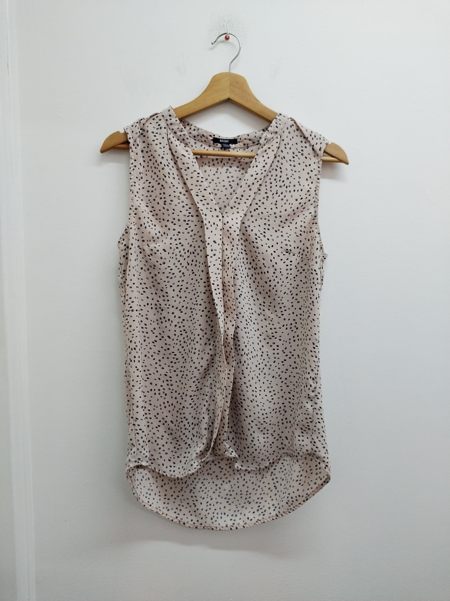 Débardeur fluide Kiabi rose à motifs Taille M
