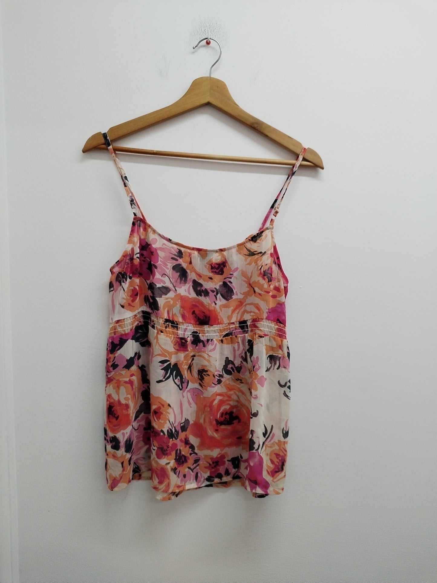 Débardeur transparent Esprit fleuri Taille 38