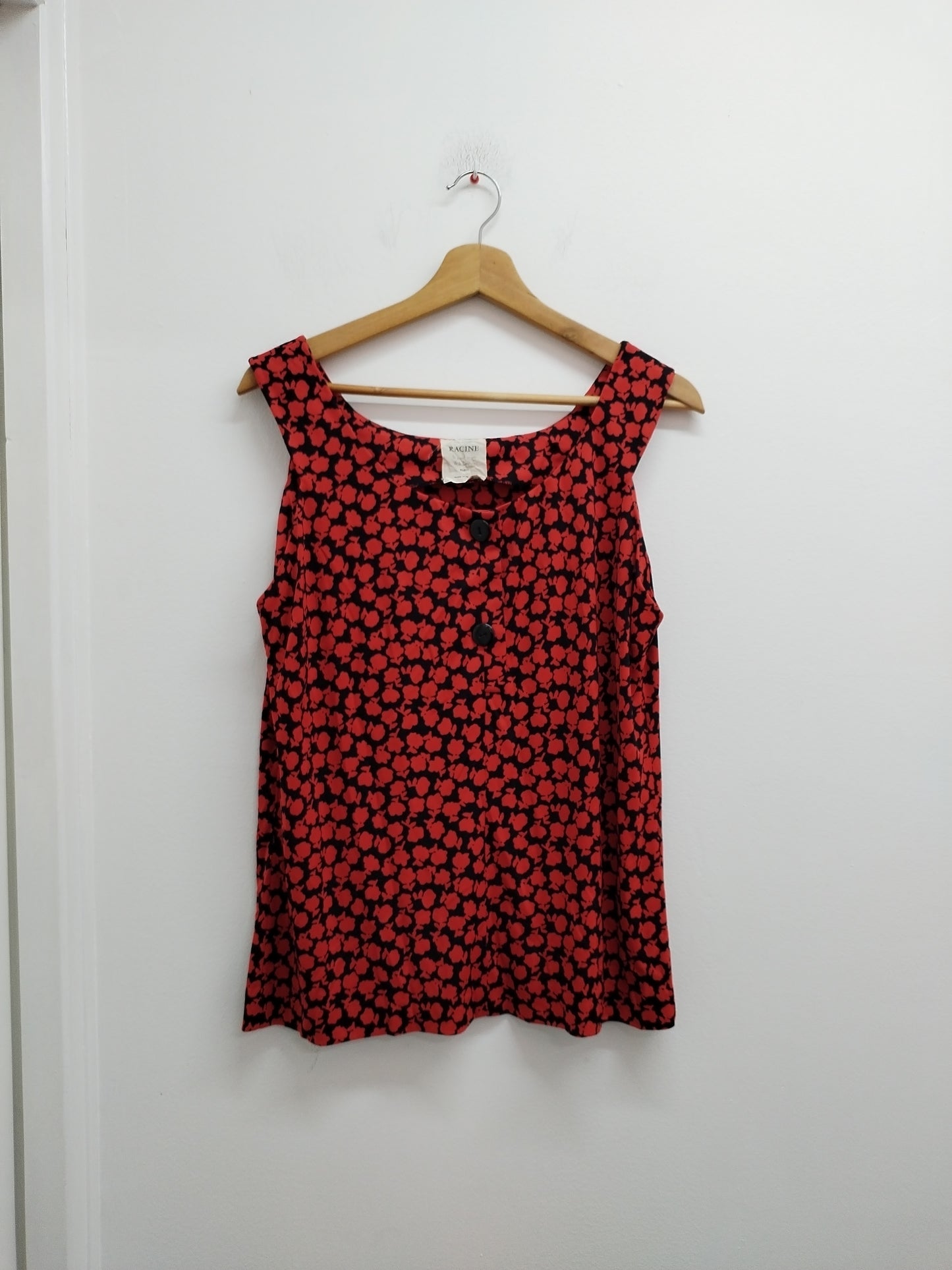 Débardeur Racine rouge et noir à motifs Taille L