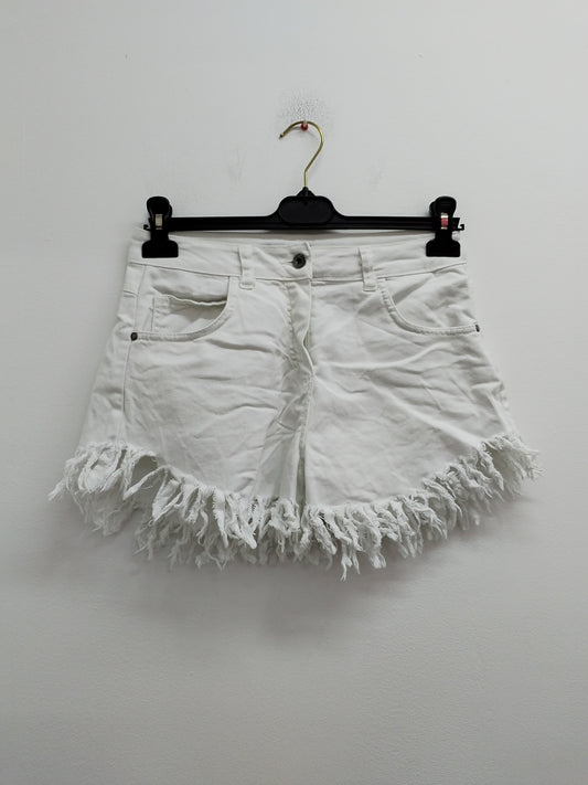 Short en jeans Made in Italy blanc Taille L