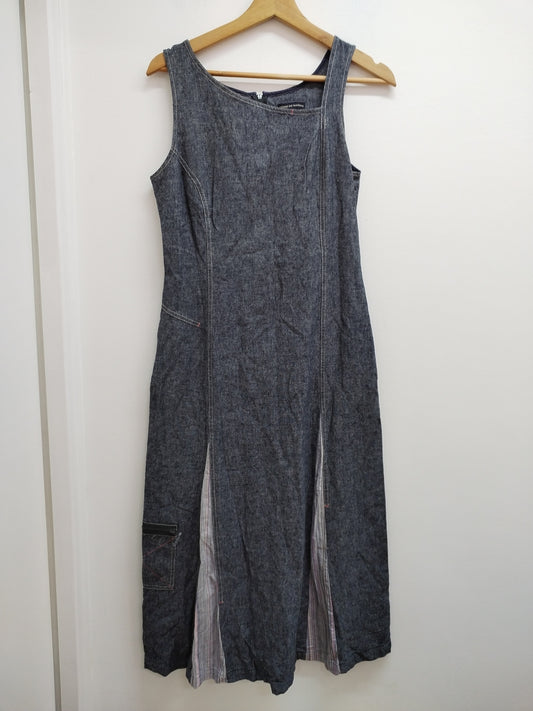 Robe longue sans manches Terre de Marins gris chiné Taille 38