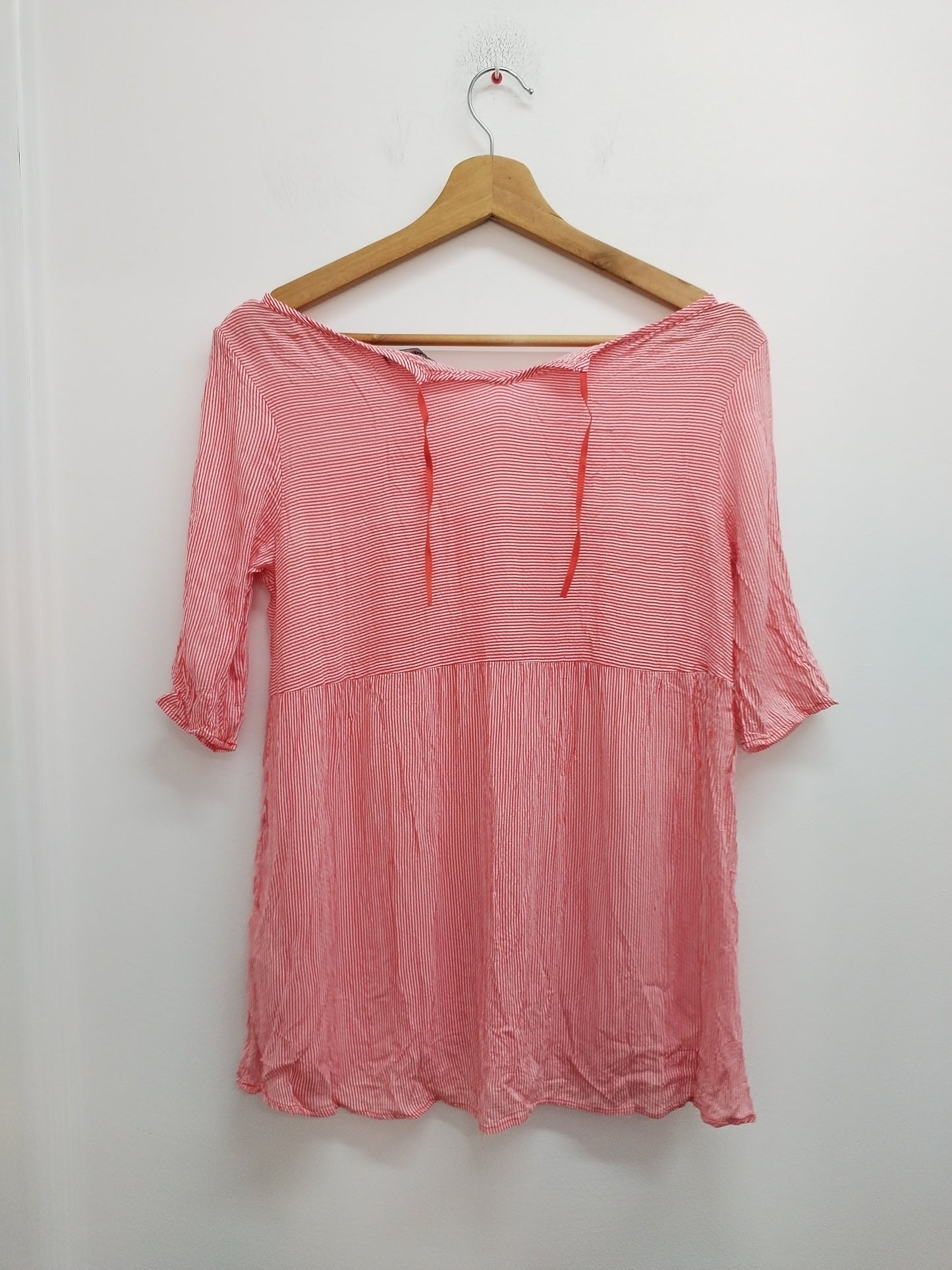 Tunique manches courtes Vertbaudet rayée rouge et blanche Taille S