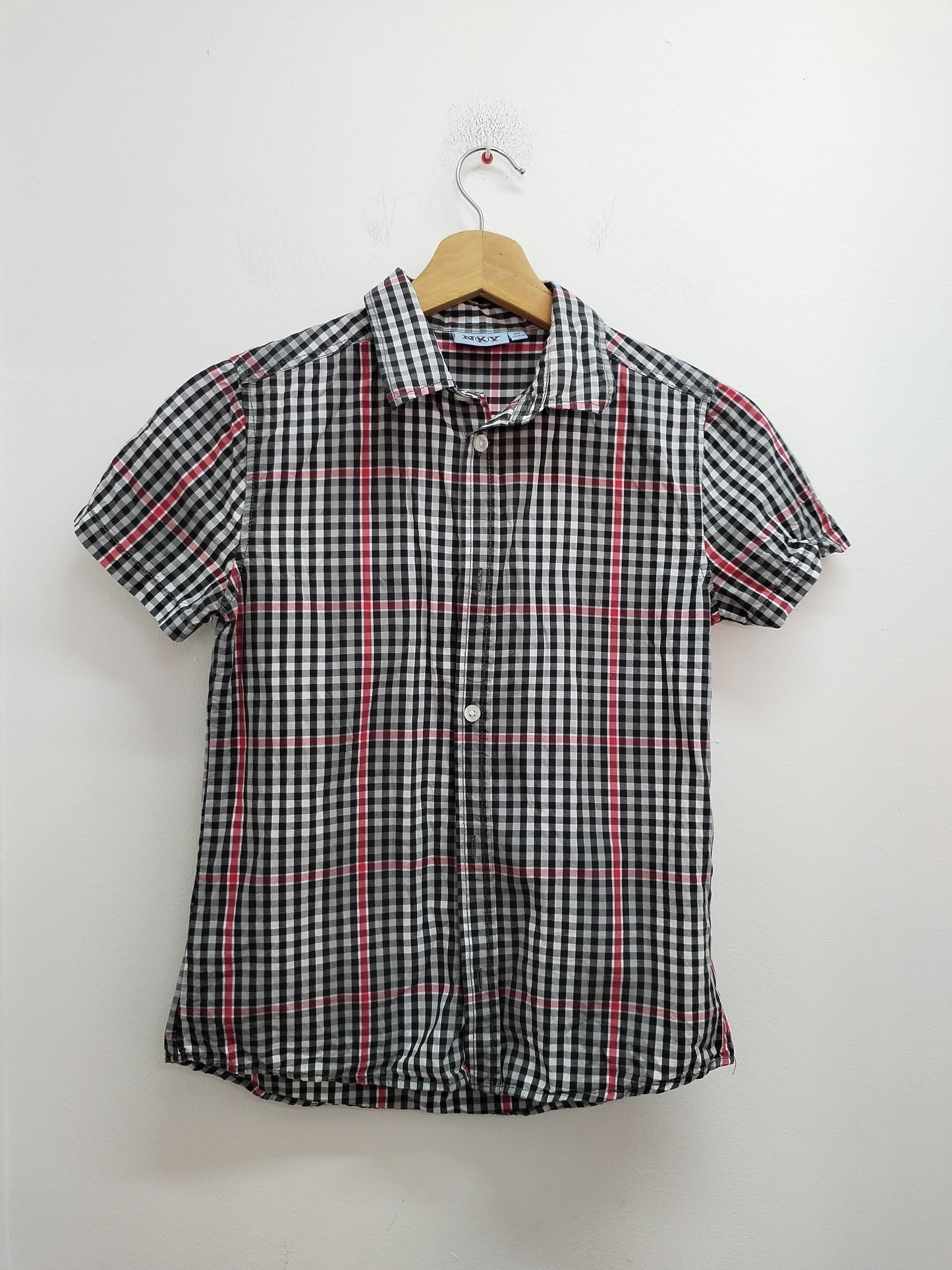 Chemise manches courtes NKY à carreaux Taille 10 Ans