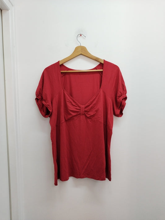 Tunique manches courtes Elena Miro rouge brique Taille 48