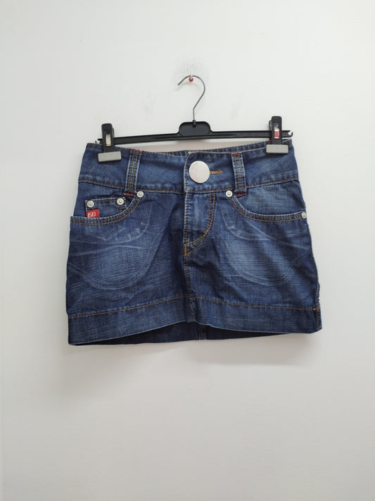 Mini jupe en jeans Miss Sixty bleue Taille S