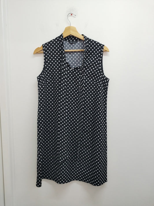 Robe sans manches Shein noire à pois Taille S