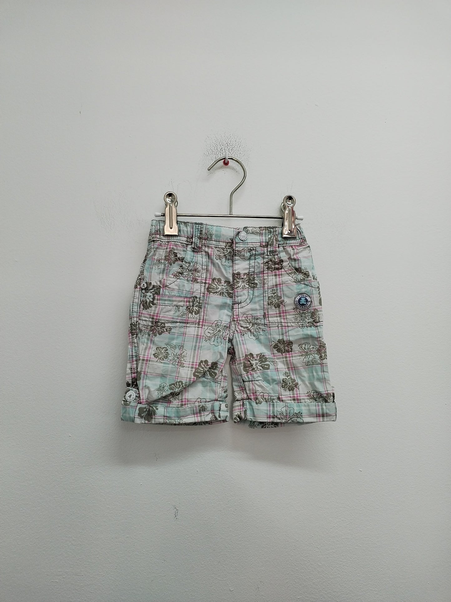 Bermuda Lulu Castagnette à carreaux Taille 12 Mois