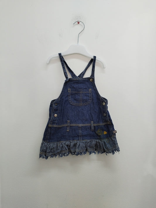 Robe en jeans Miss Cutie bleue Taille 12 Mois