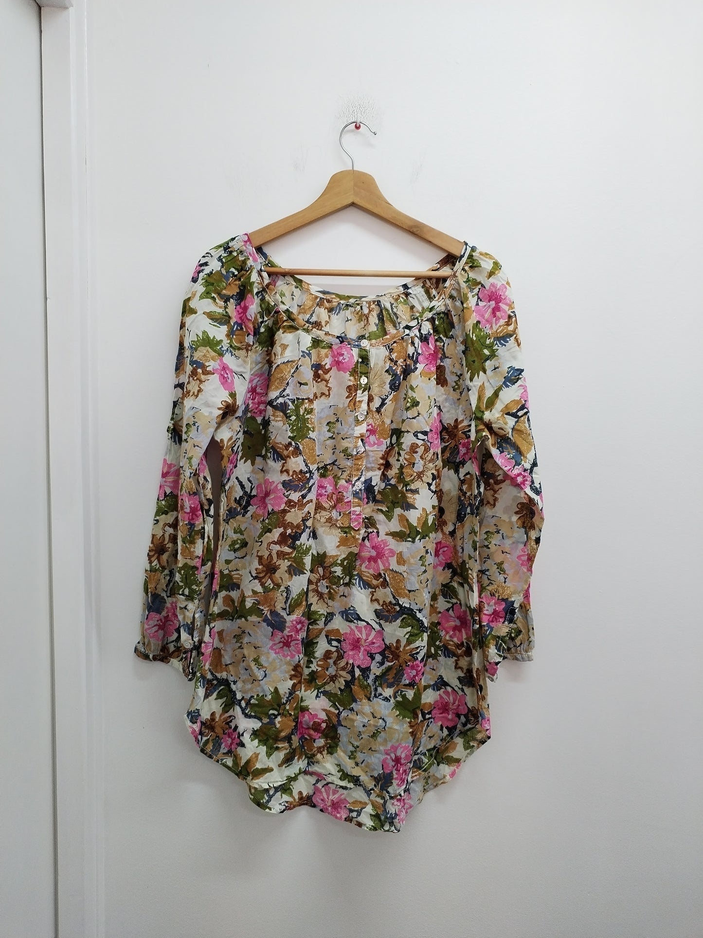 Tunique manches longues fleurie Taille XL