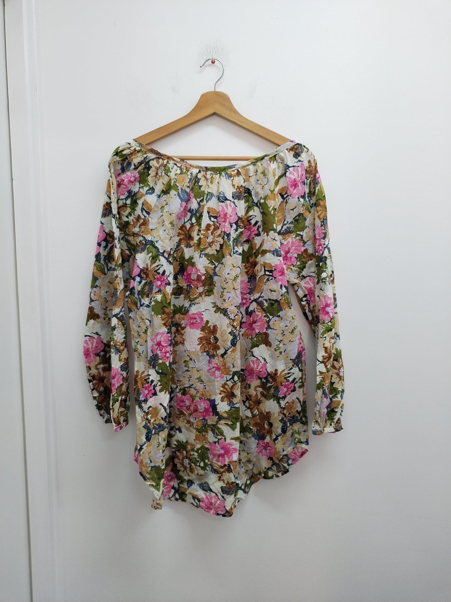 Tunique manches longues fleurie Taille XL