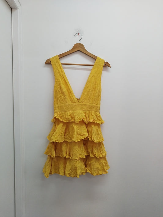 Robe à bretelles Angel Biba jaune Taille S