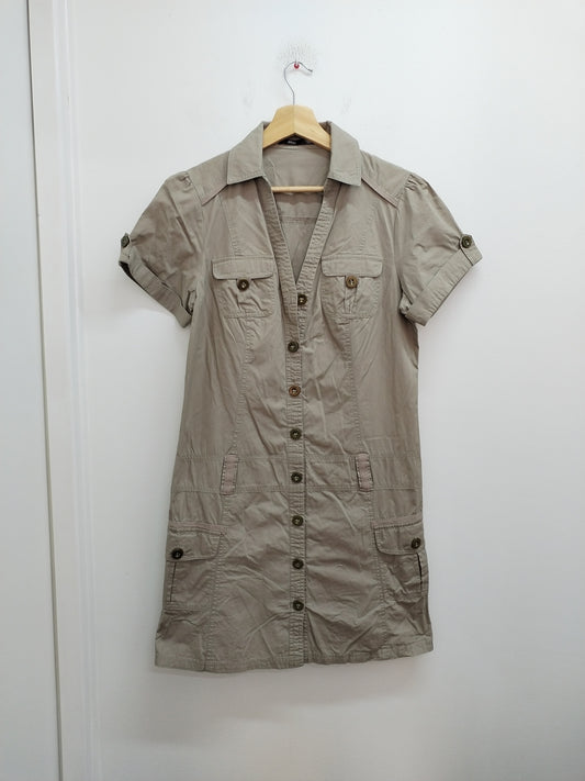 Robe manches courtes Mim beige foncé Taille 36