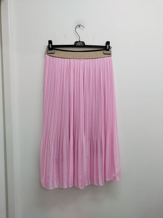 Jupe longue Glossy rose Taille M/L