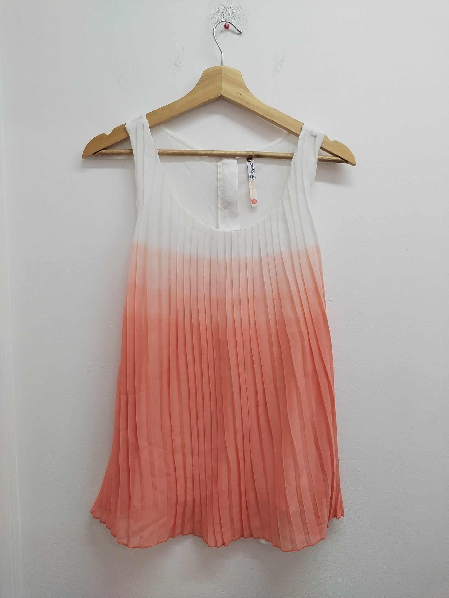 Débardeur Bonobo blanc et orange Taille XS