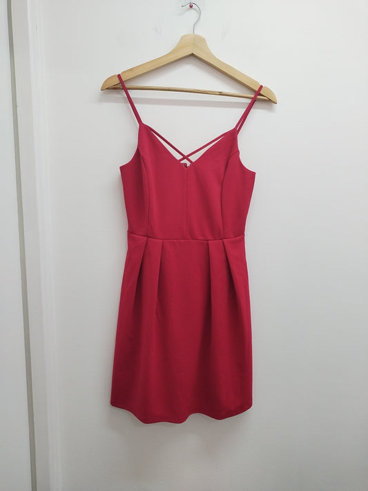 Robe à bretelles Cache-Cache rouge Taille 36